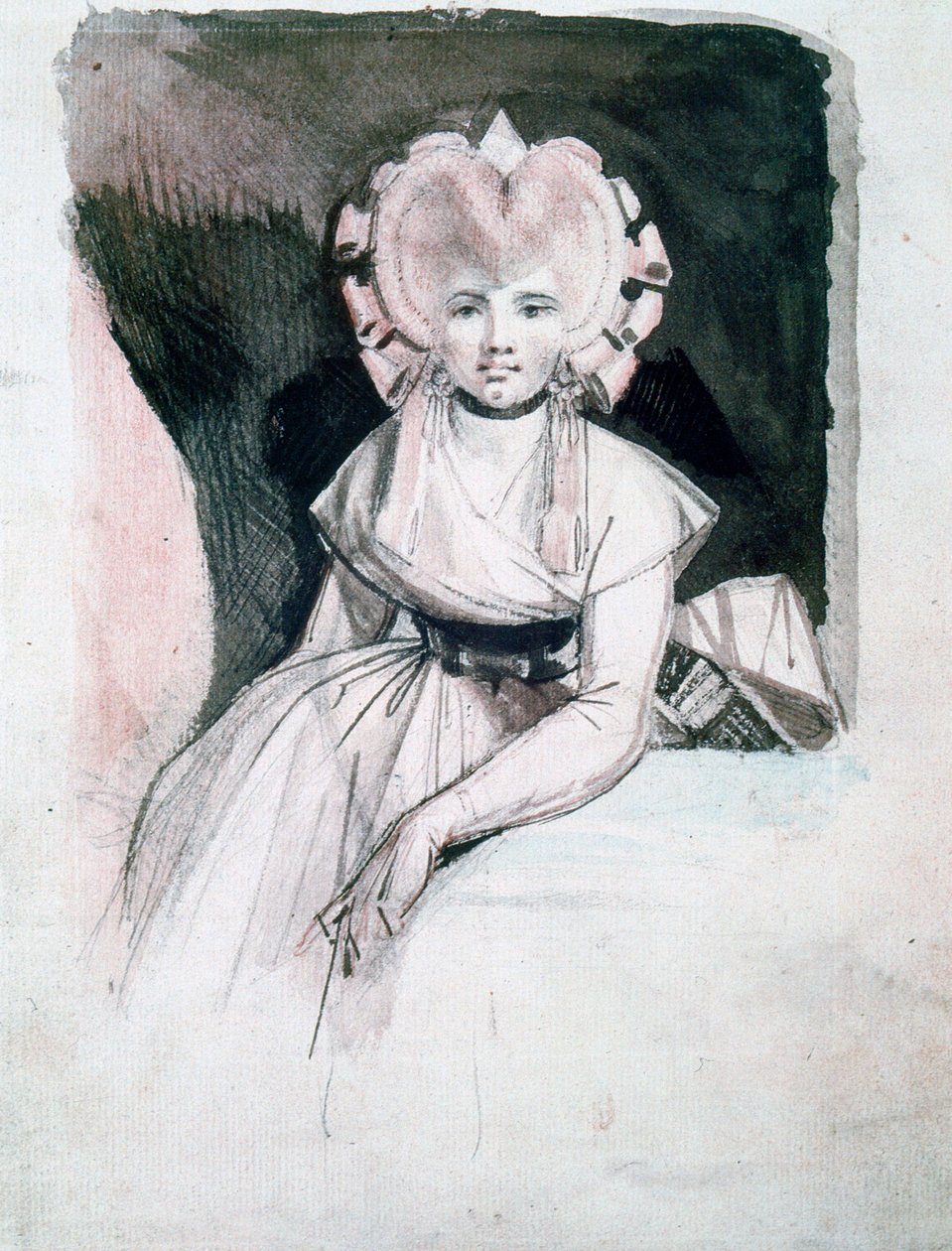 Porträtt av fru Fuseli, 1741-1825 av Johann Heinrich Füssli