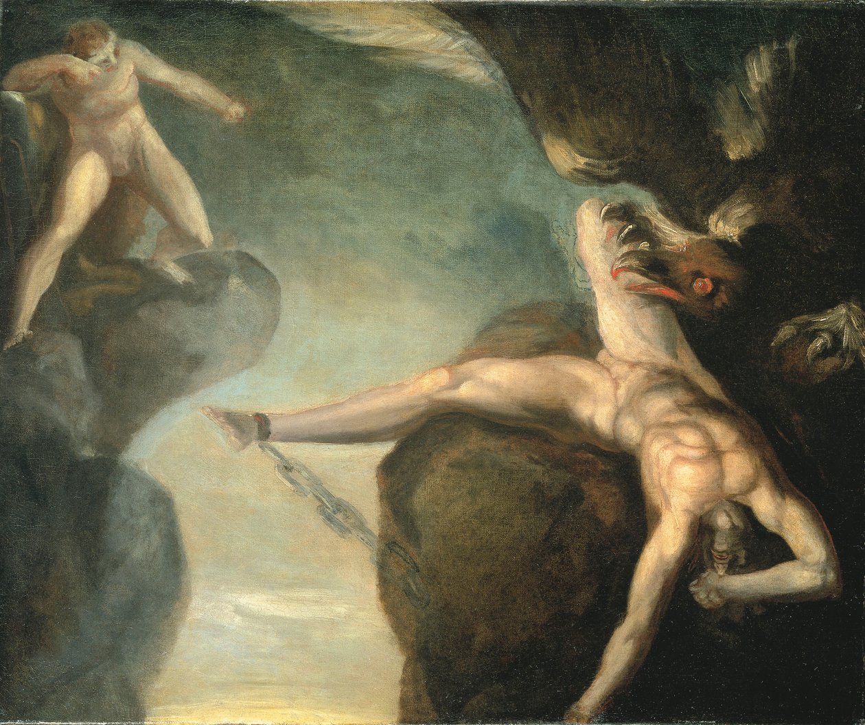 Prometheus befriad av Hercules, 1781-1785 av Johann Heinrich Füssli