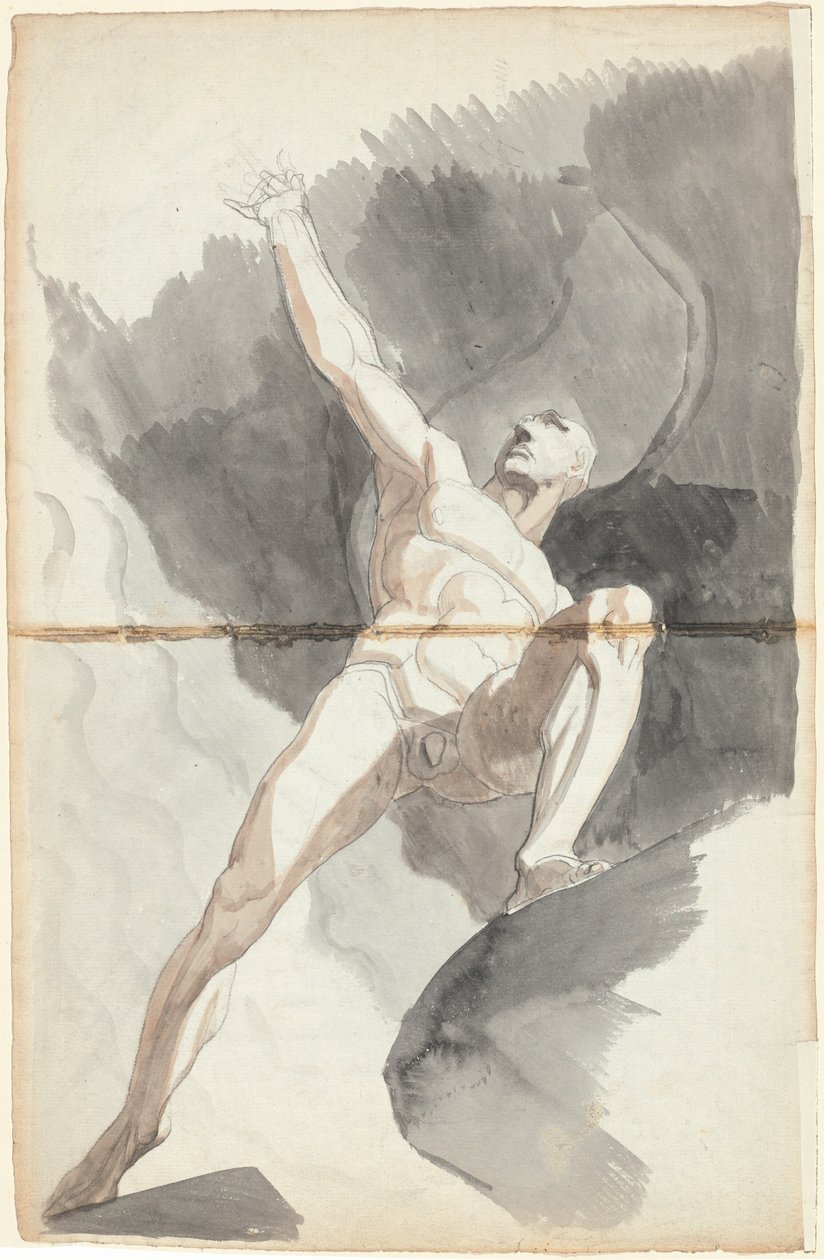 Satan trotsar himlens krafter av Johann Heinrich Füssli