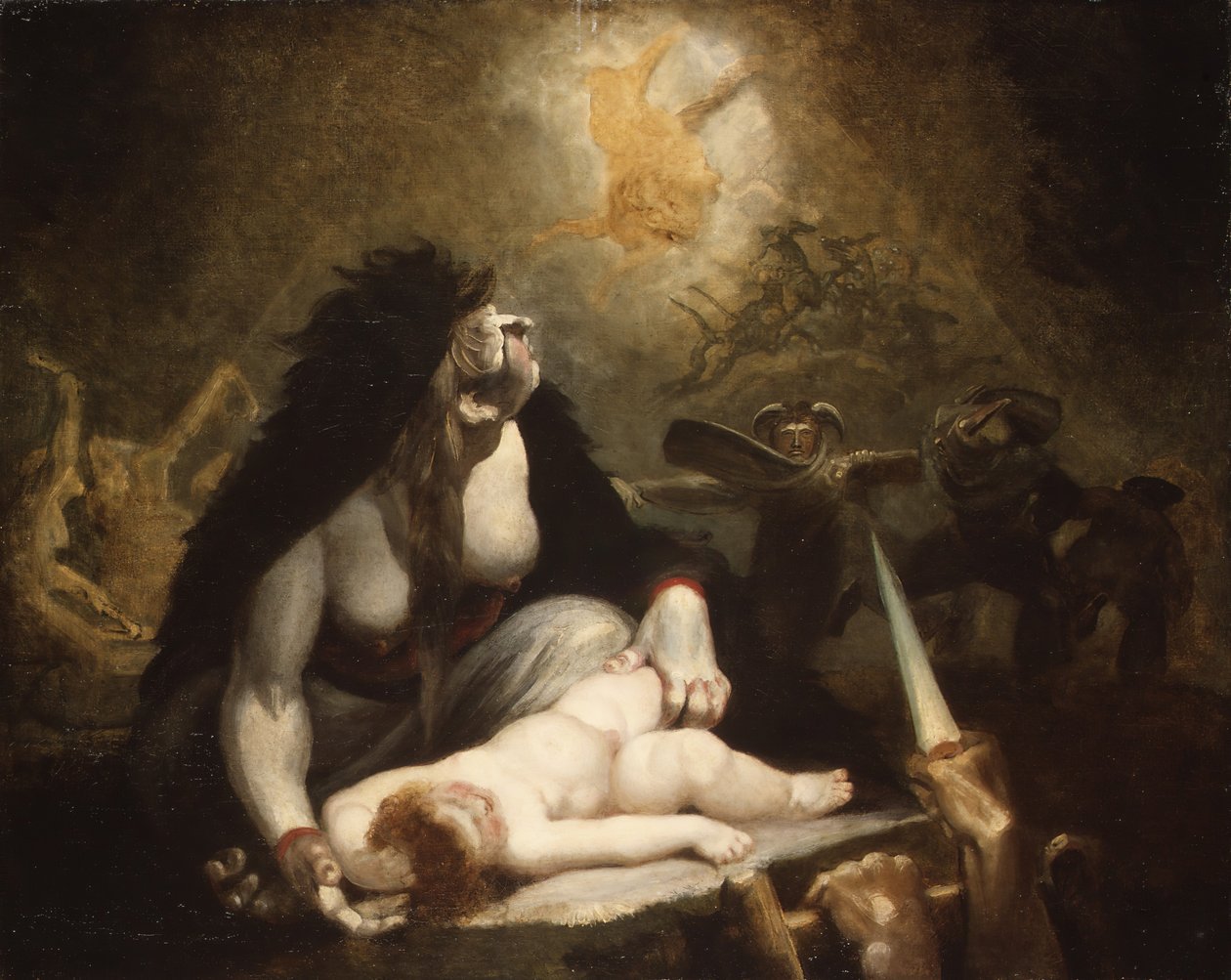 The Night-Hag besöker Lapplandshäxorna, 1796. av Johann Heinrich Füssli