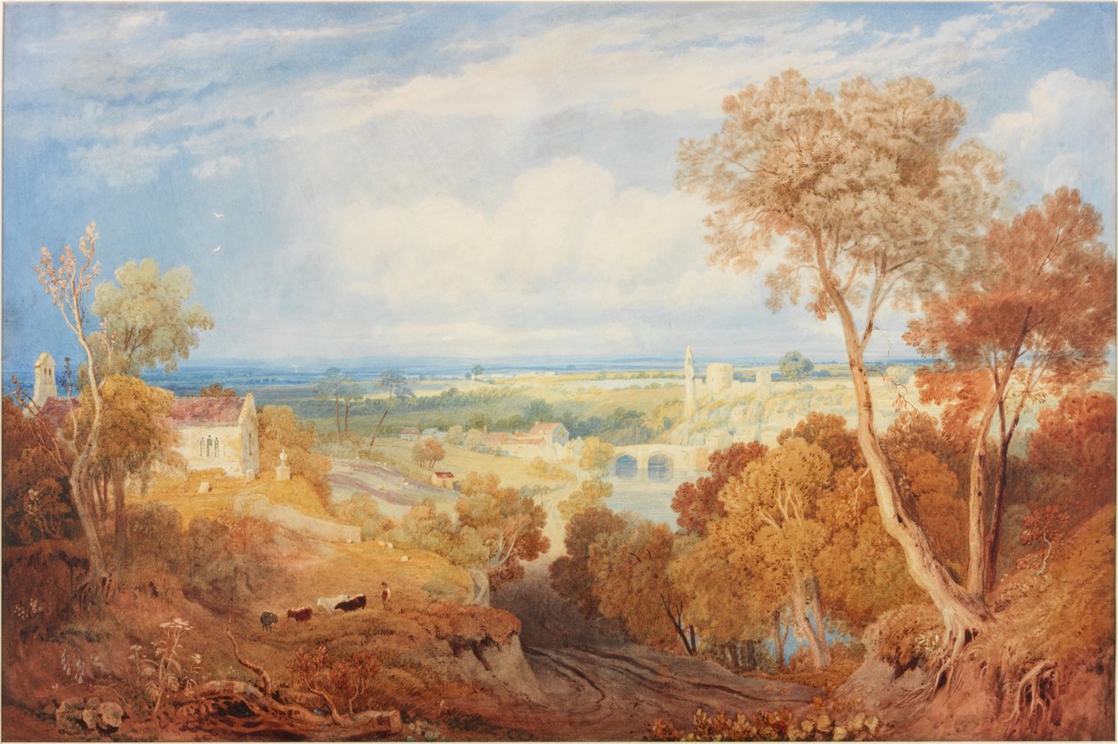 Barnard Castle, ca 1835 (akvarell och gouache) av Henry Gastineau