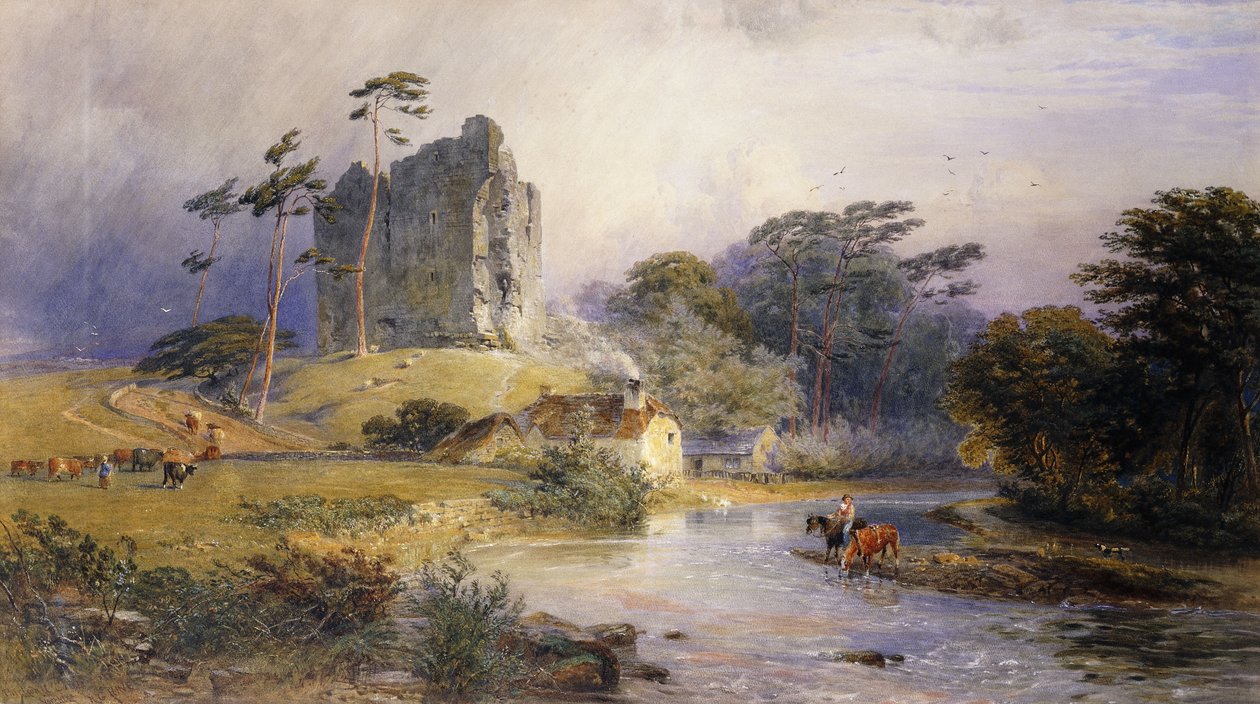Thirlwall Castle, Northumberland, av Henry George Hine