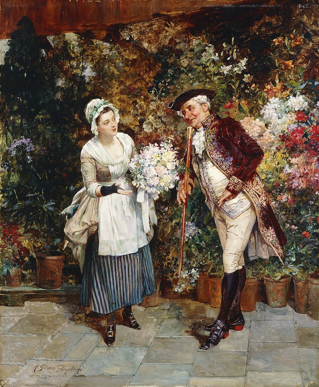 Blomstertjejen, av Henry Gillard Glindoni