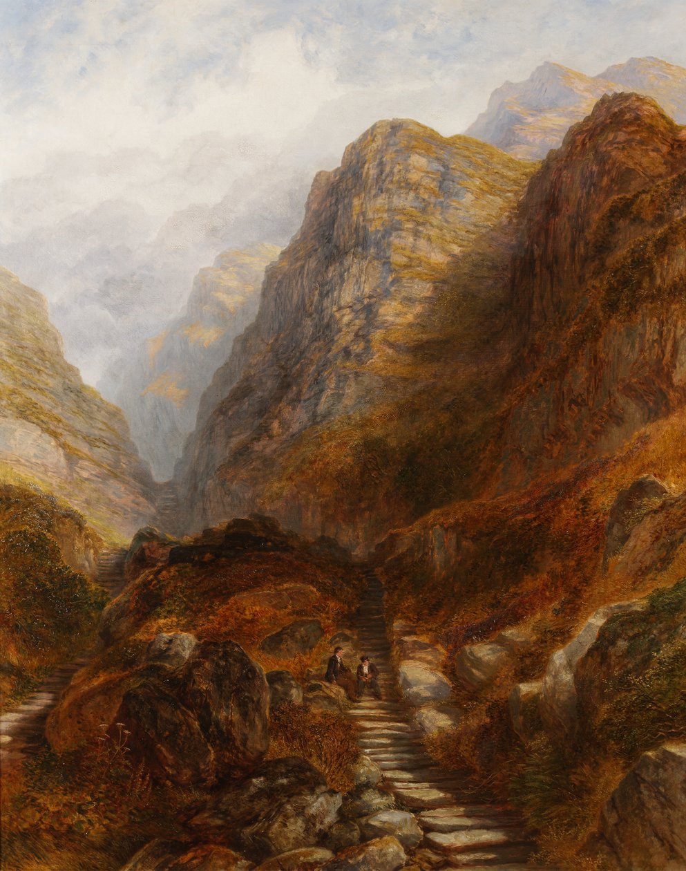 The Roman Steps nära Barmouth, Wales av Henry Harris Lines