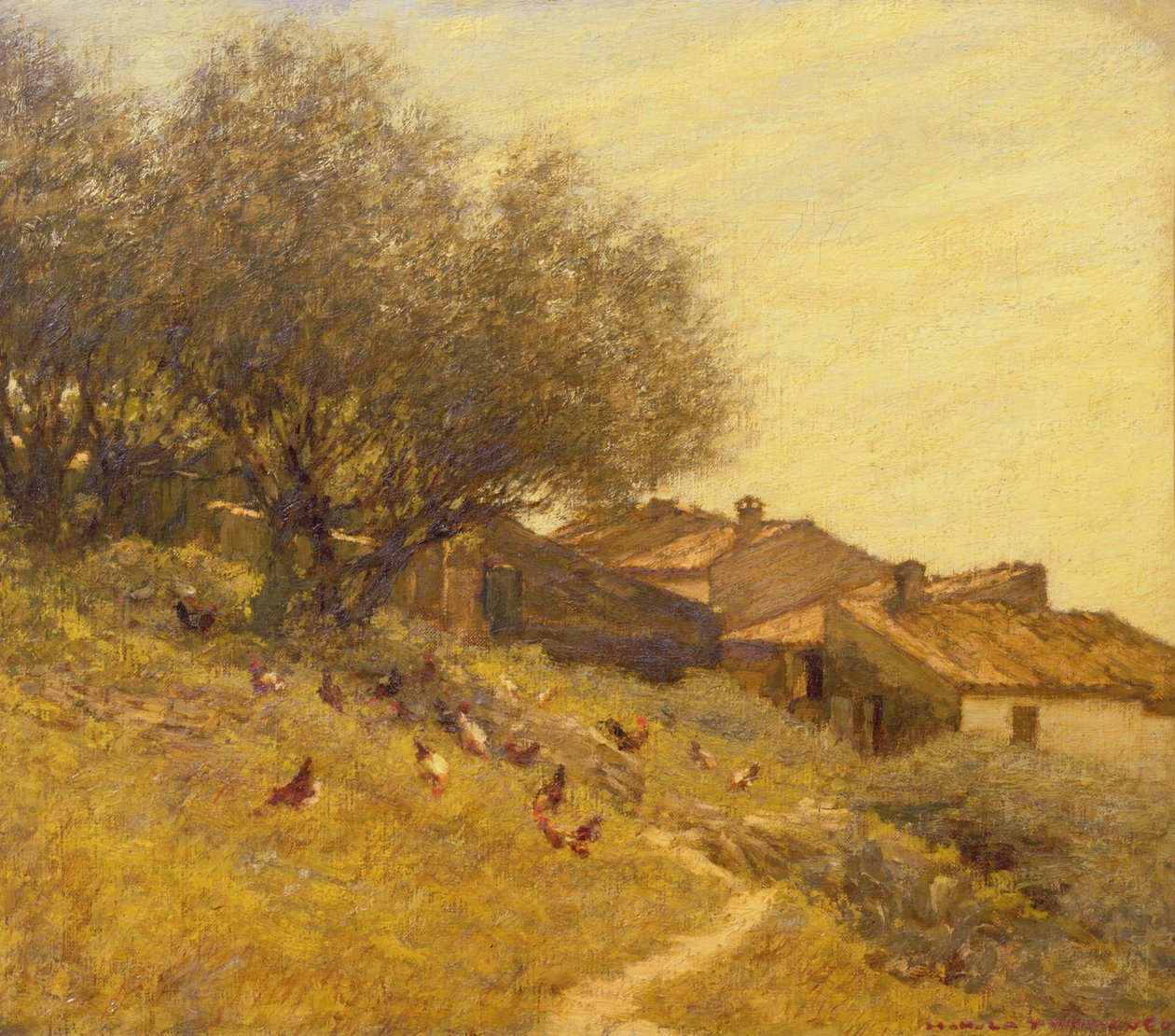 En Hillside Village i Provence av Henry Herbert La Thangue