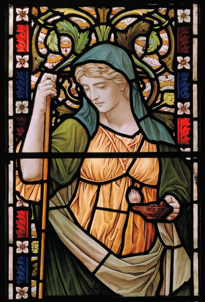 Seek & Ye Shall Find, 1888 (målat glas) av Henry Holiday