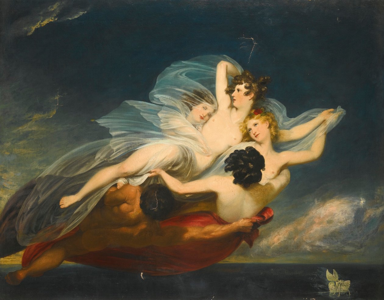 Hylas bortförd av nymfer av Henry Howard