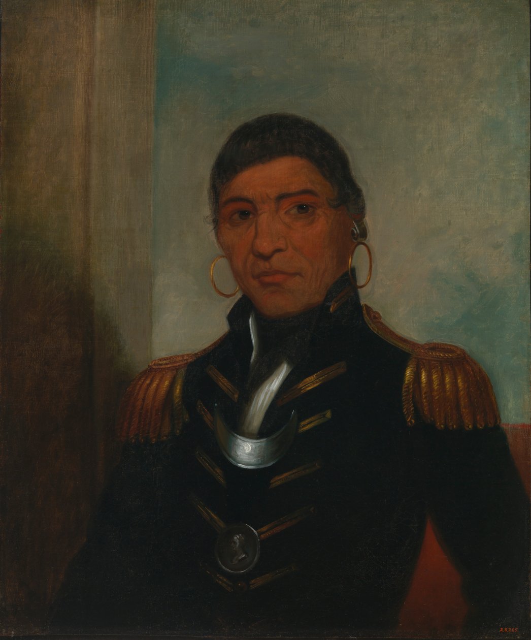 Big Buffalo Chippewa, 1832-1833. av Henry Inman