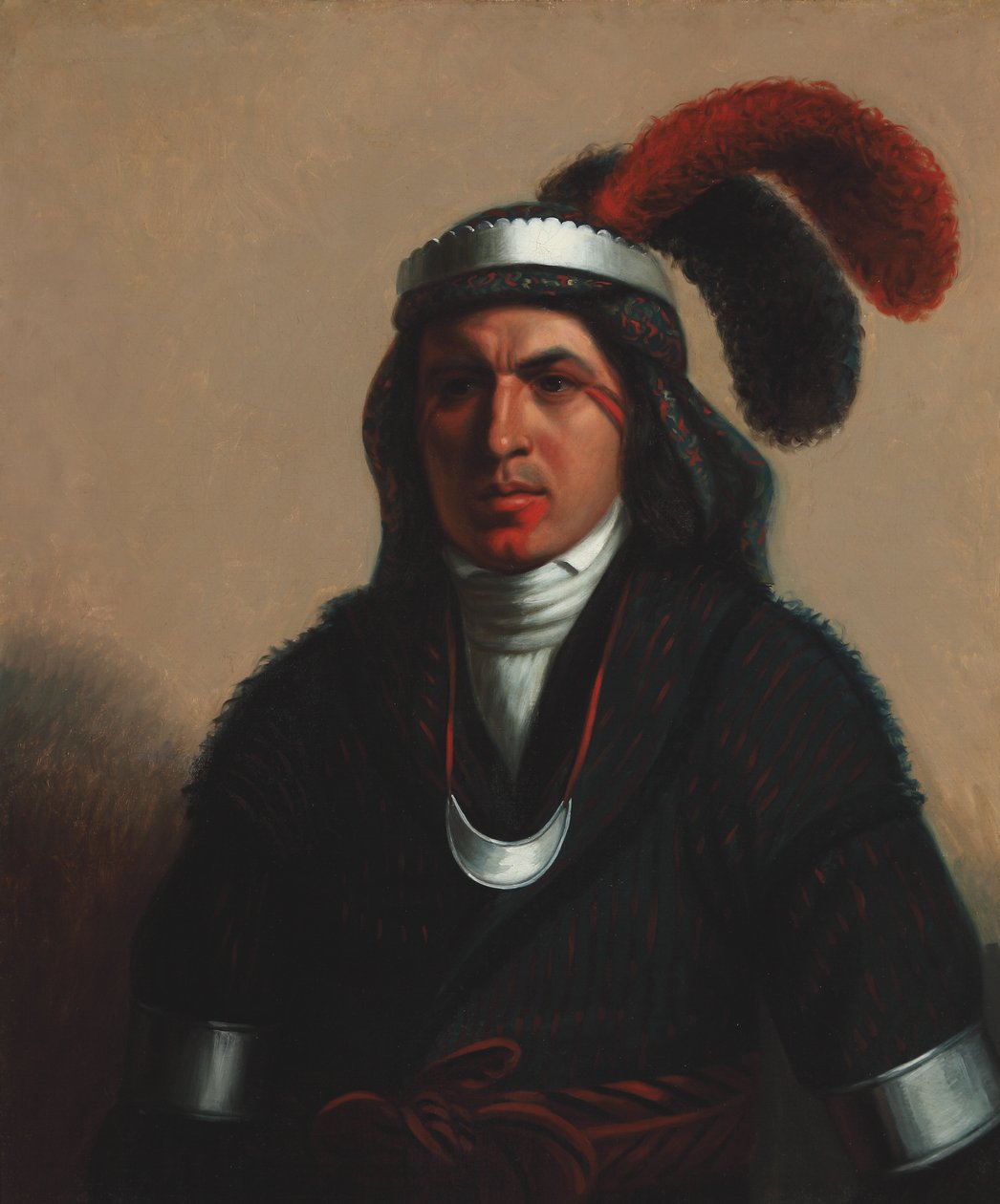 Coosa-Tustunnuggee (Creek) 1831 (olja på duk) av Henry Inman