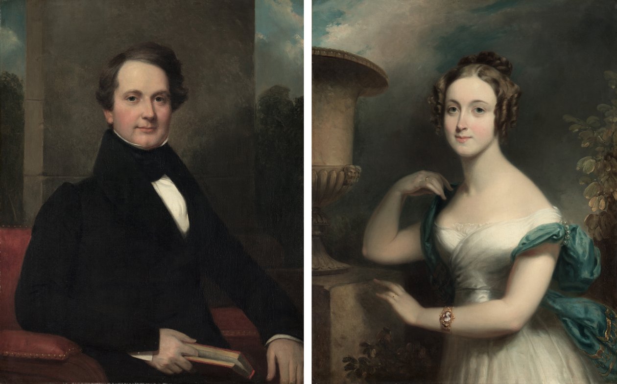 Frederic Betts; Mary Ward Betts av Henry Inman