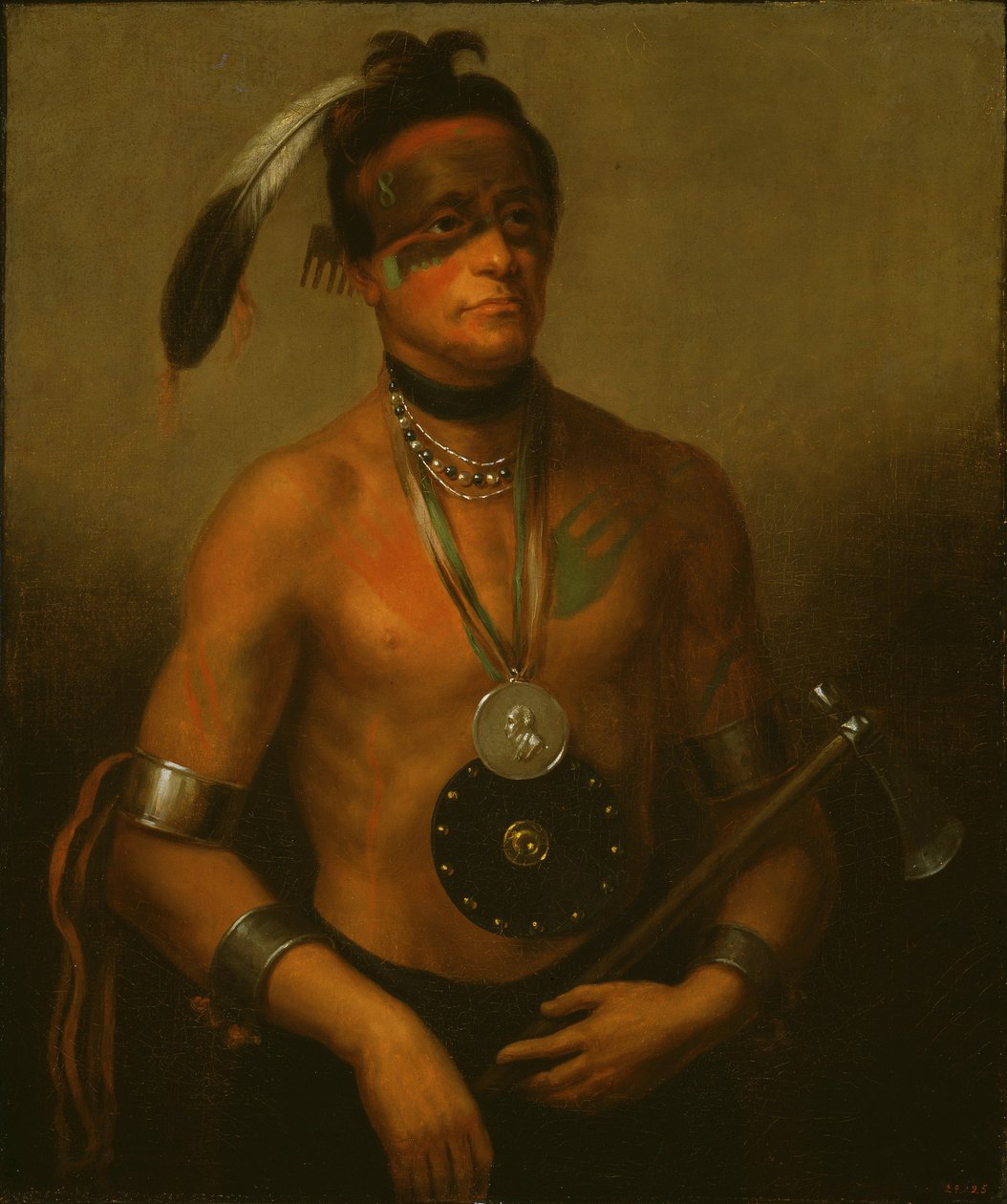 Hoo-Wan-Ne-Ka (Little Elk) av Henry Inman