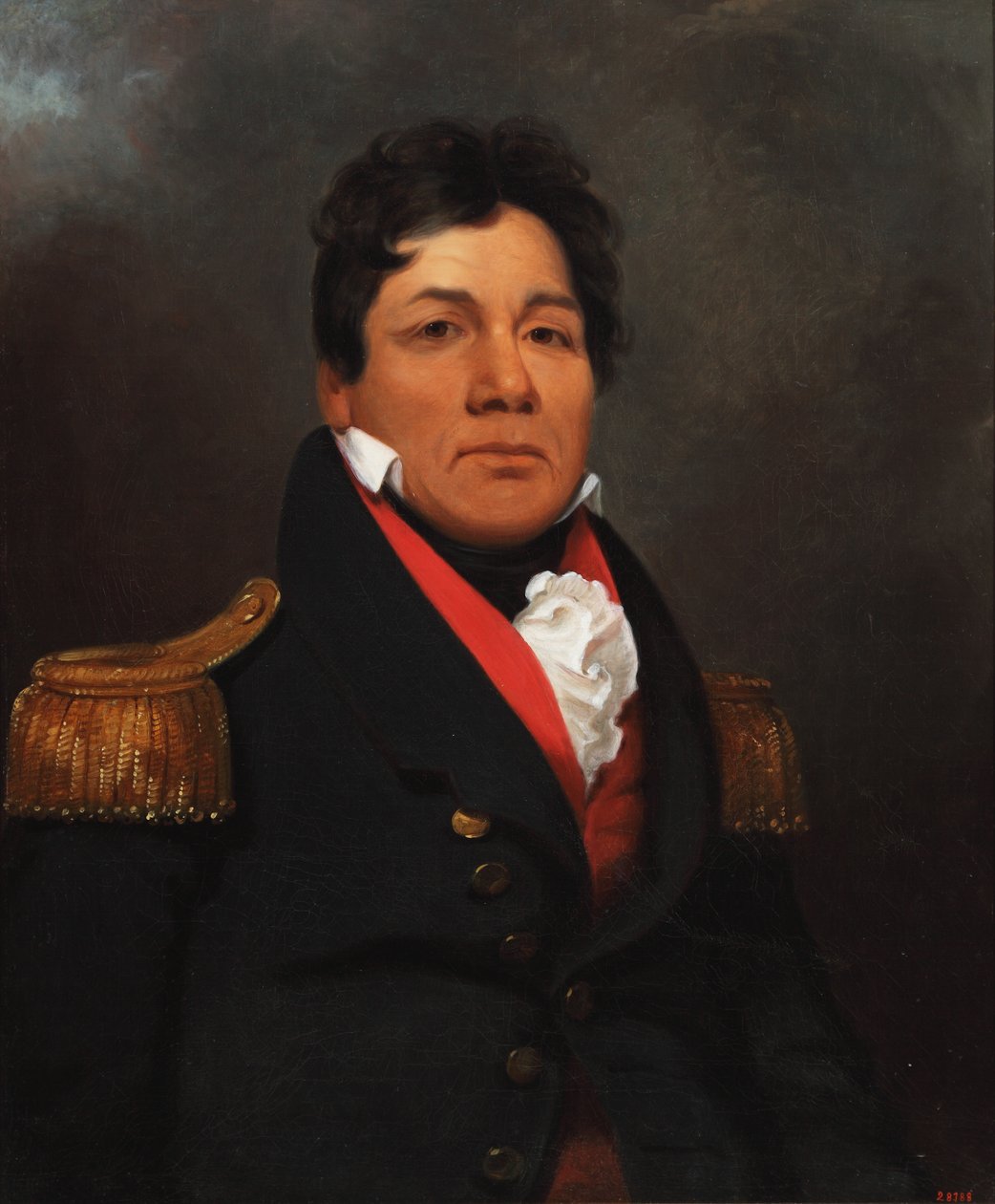 Push-Ma-Ta-Ha (Choctaw) 1831 (olja på duk) av Henry Inman