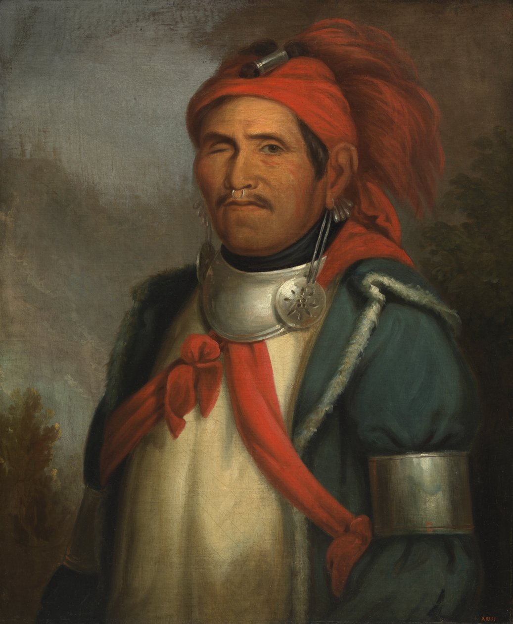 Tenskwatawa, ca 1830-1833. av Henry Inman
