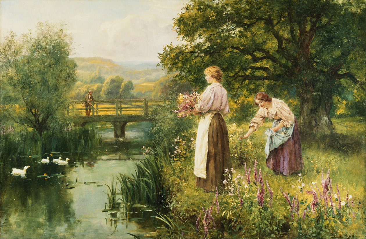 Samla vårblommor, av Henry John Yeend King