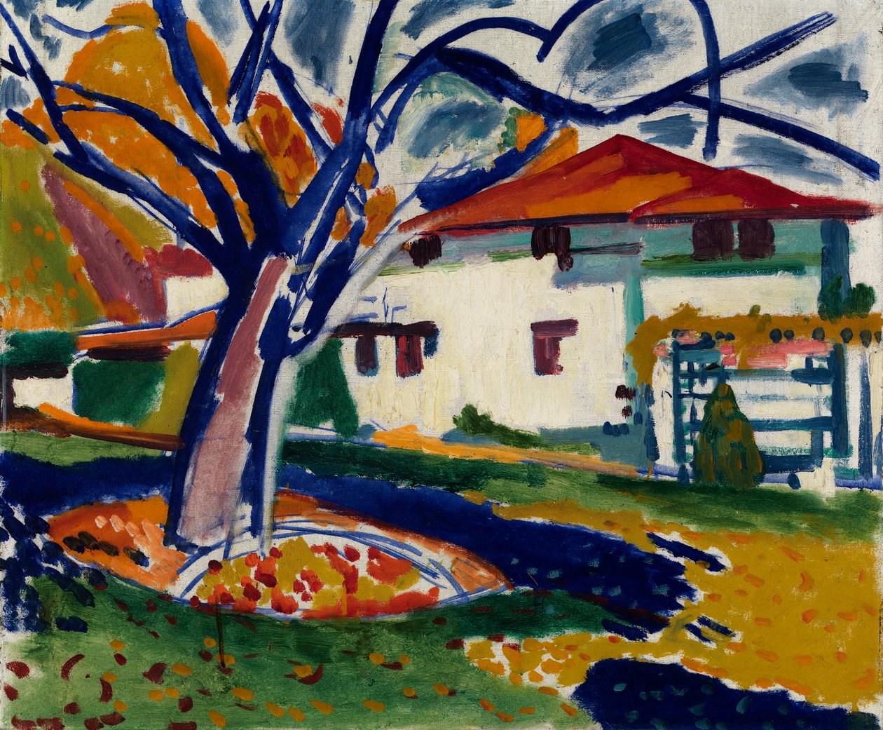 Blå träd, 1915-1916. av Henry Lyman Saÿen