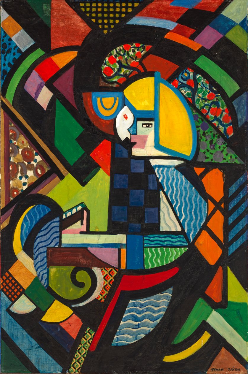 Dotter i en rocker, 1917-1918. av Henry Lyman Saÿen