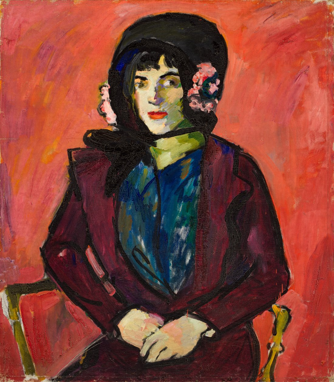 Porträtt av en flicka, 1909-1914. av Henry Lyman Saÿen