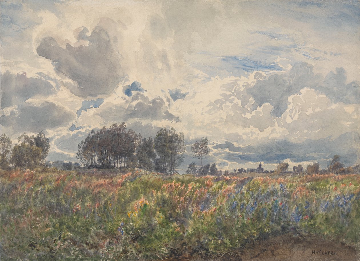 Regnig juni, Picardie av Henry Moore