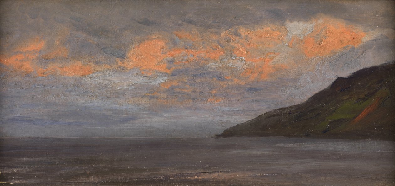 Solnedgång vid kusten av Henry Moore