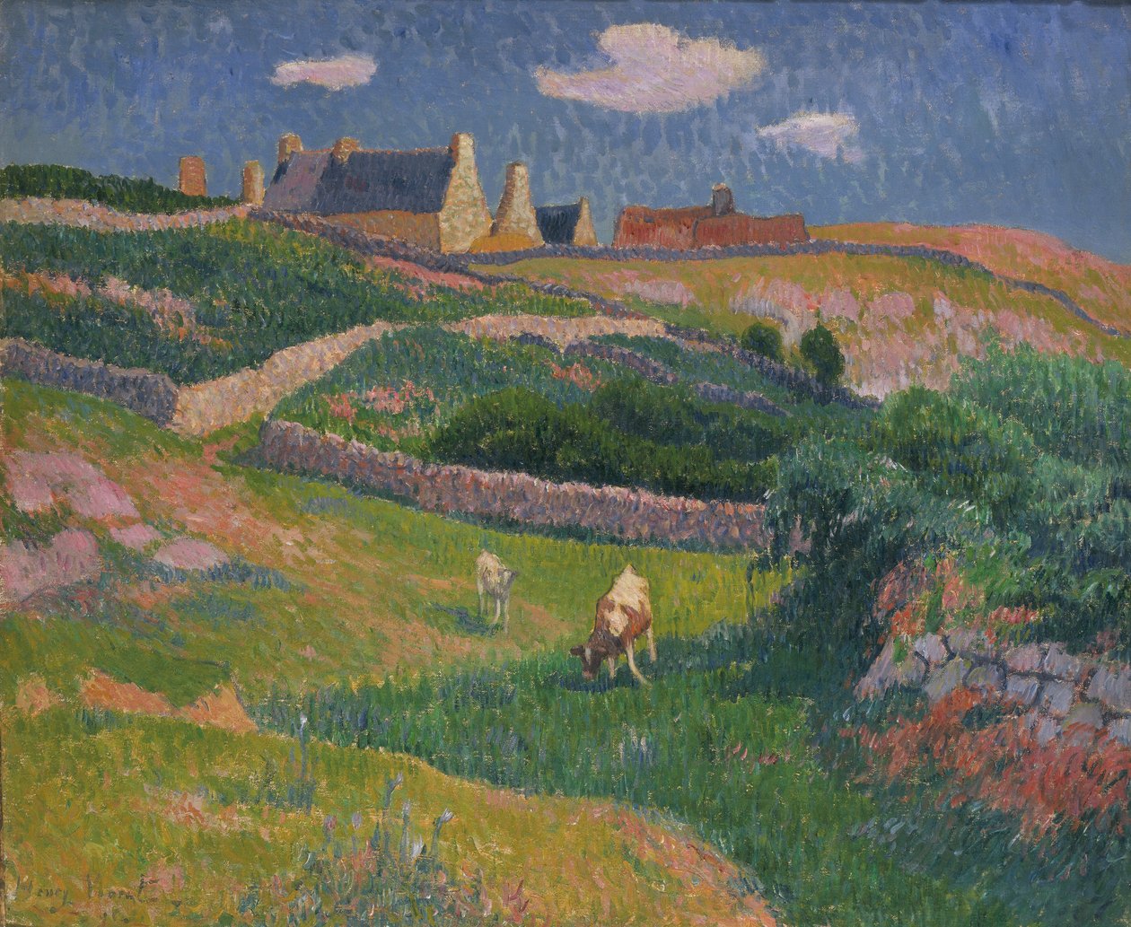 Bretonska landskap av Henry Moret
