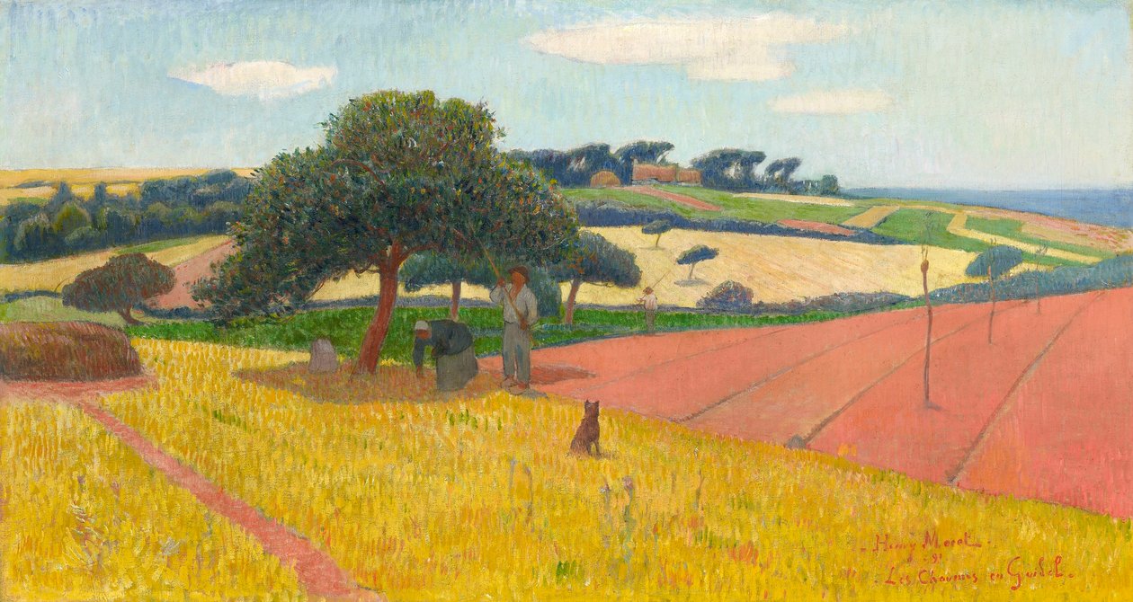 Les Chaumes i Guidel, 1891. av Henry Moret