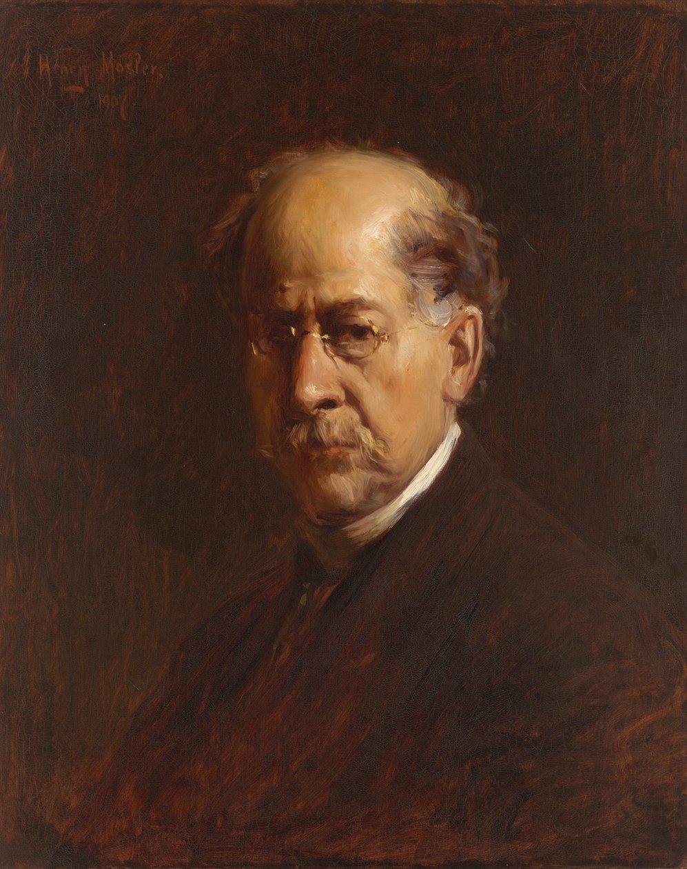 Henry Mosler självporträtt, 1907. av Henry Mosler