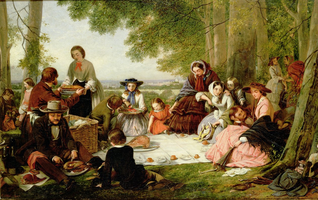 En picknick, 1857 av Henry Nelson ONeil