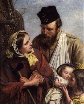 Hemma igen, 1858 (se även 68094) av Henry Nelson ONeil