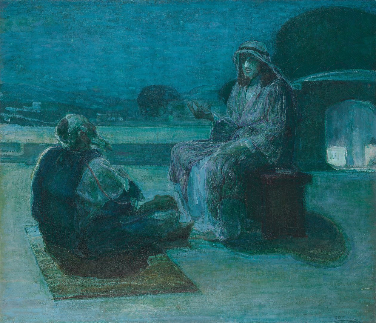 Nikodemus kommer till Kristus av Henry Ossawa Tanner