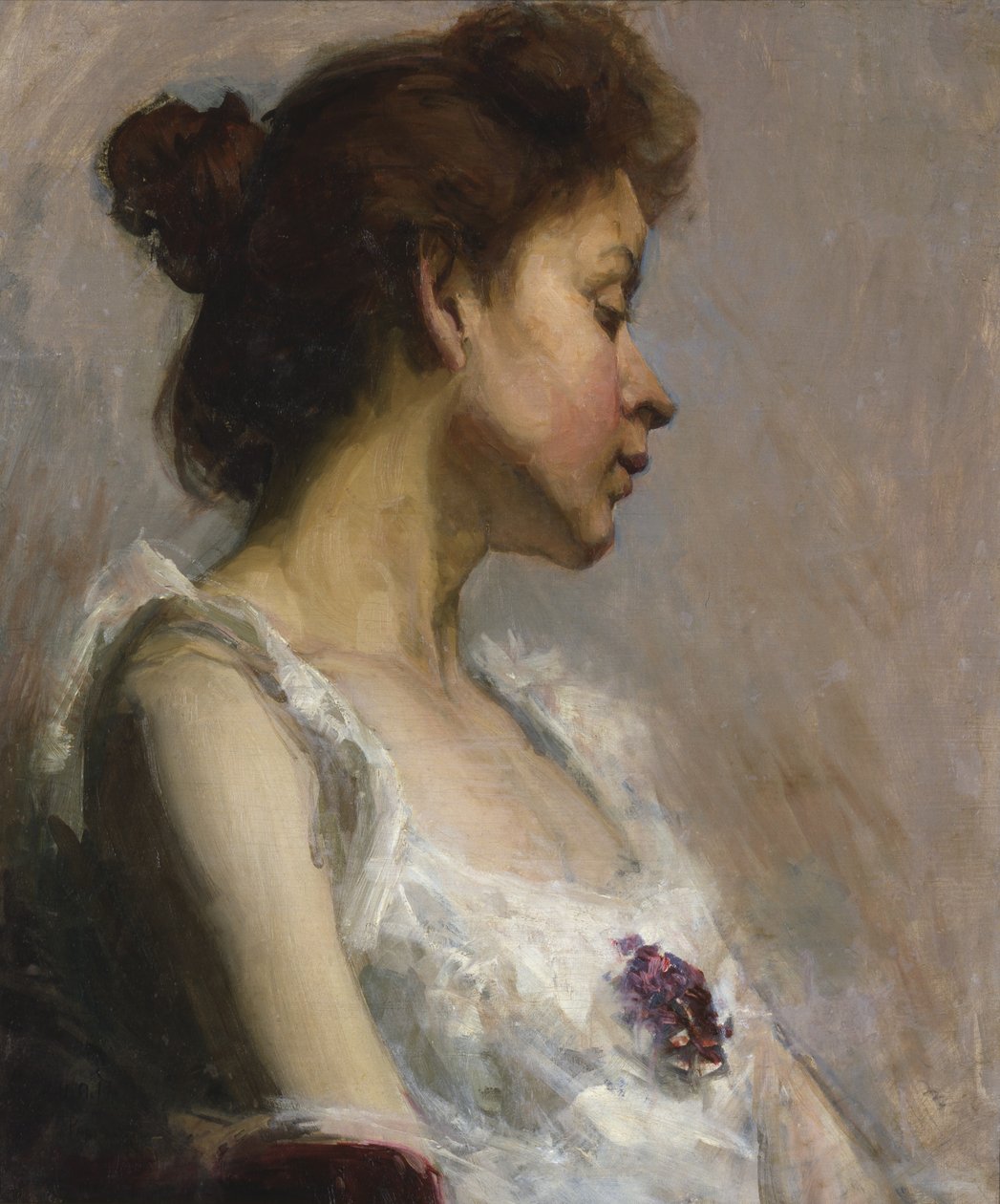 Porträtt av konstnärens hustru av Henry Ossawa Tanner