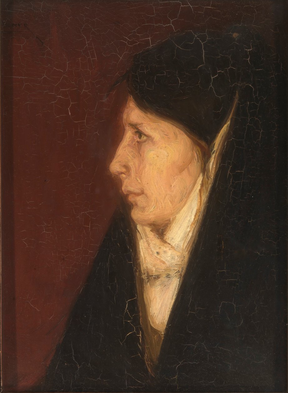 Profil av en kvinnas huvud av Henry Ossawa Tanner
