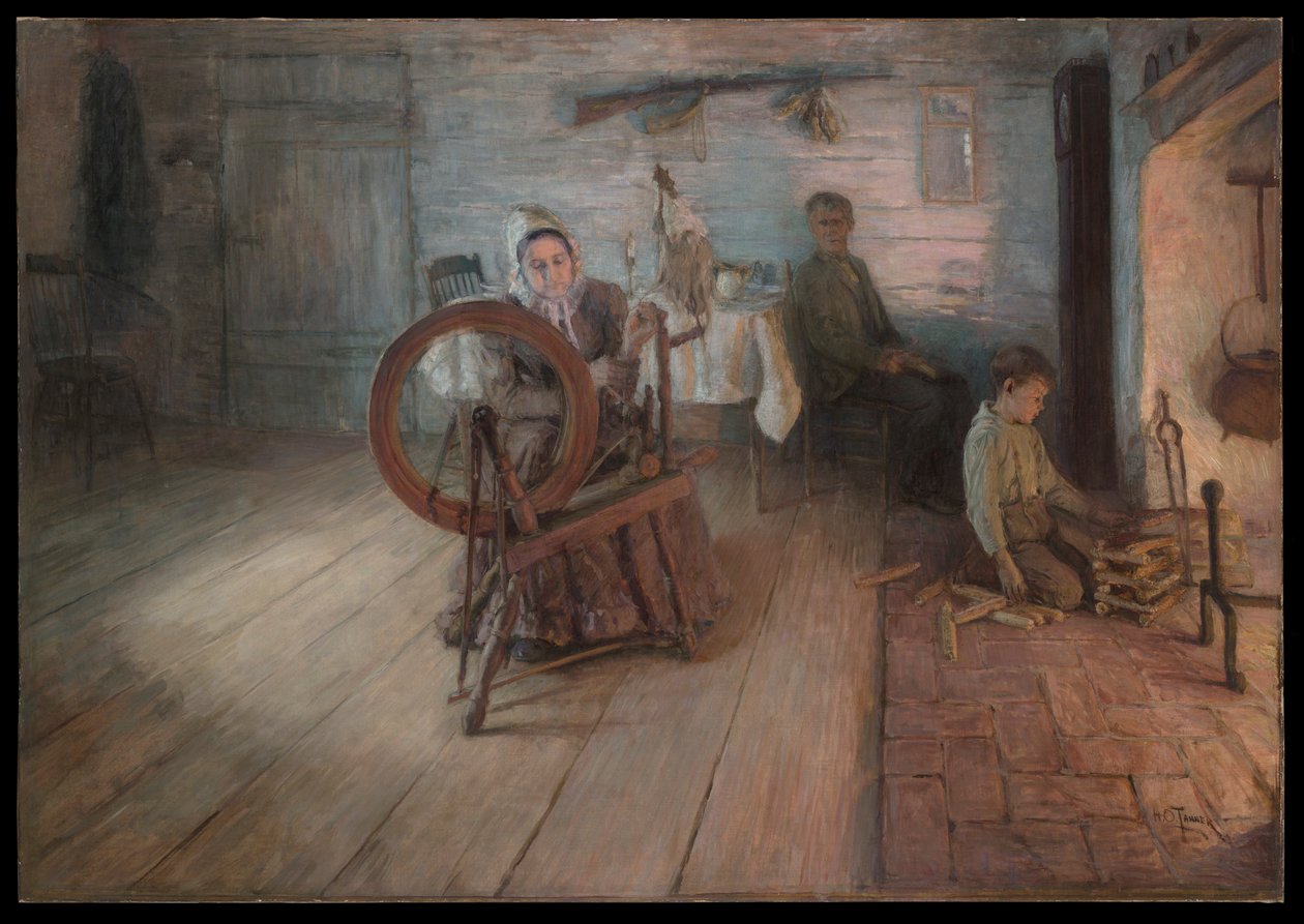 Spinning Vid eldljus av Henry Ossawa Tanner