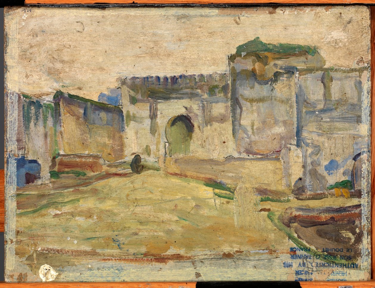 Gatuscen, Tanger (Krenelerad arkitektur) av Henry Ossawa Tanner