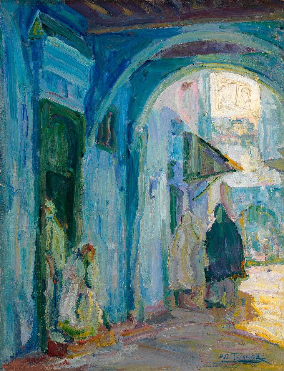Gata i Tanger, ca. 1910. av Henry Ossawa Tanner