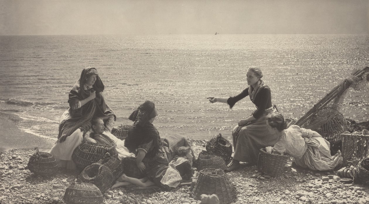 Skvaller på stranden av Henry Peach Robinson