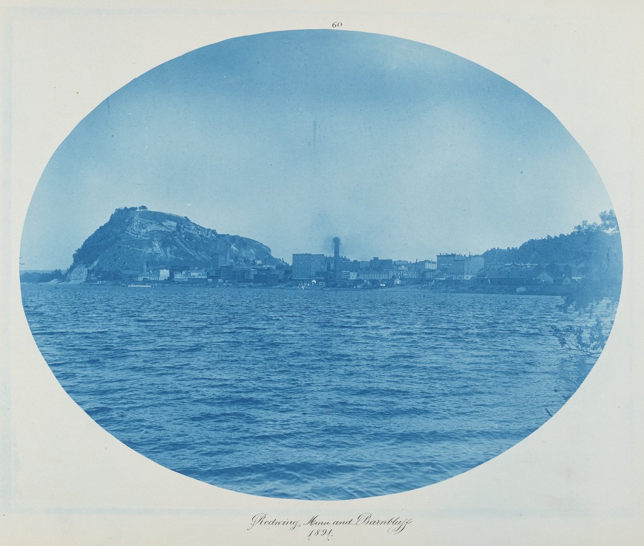 Red Wing, Minn. och Barn Bluff av Henry Peter Bosse
