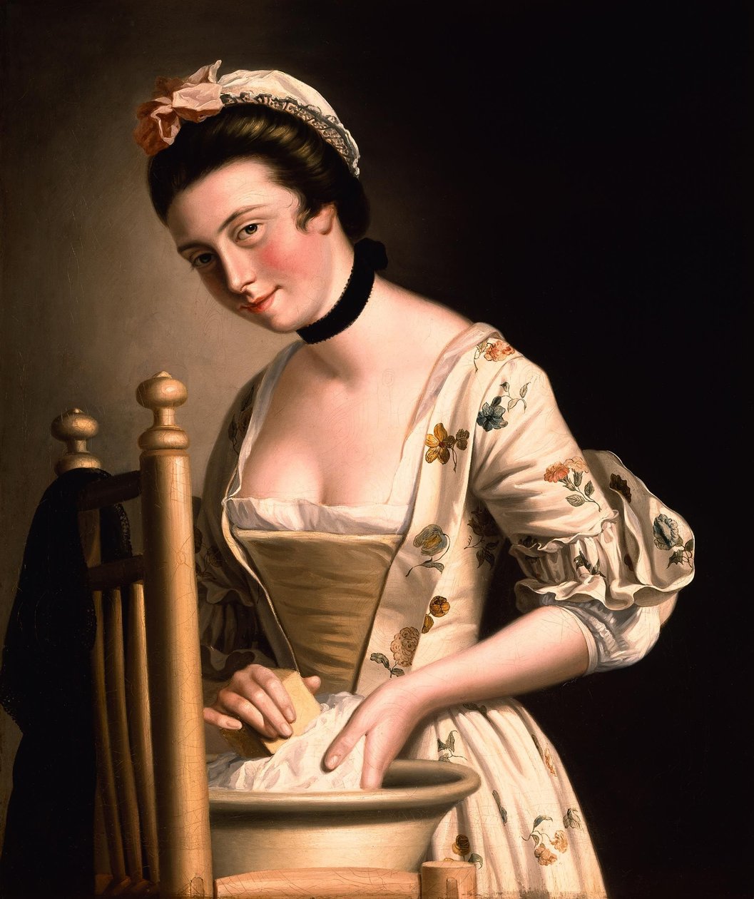 En kvinna som tvättar av Henry Robert Morland