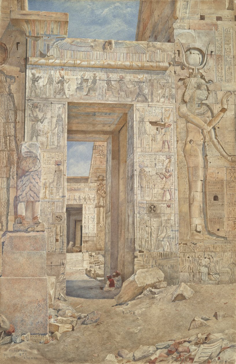 Templet på ön Philae av Henry Roderick Newman