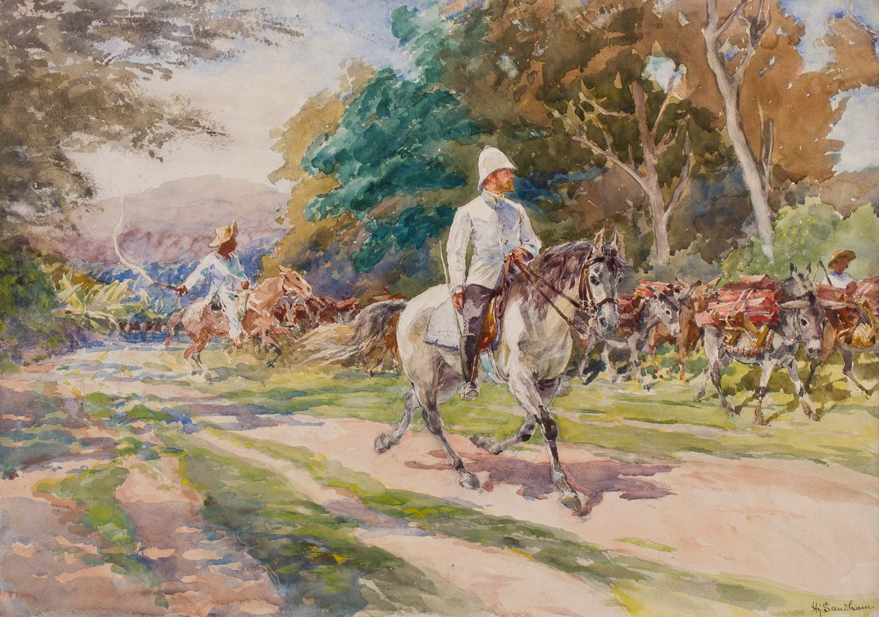 En kolonial officer, möjligen Haiti, ca 1900 av Henry Sandham