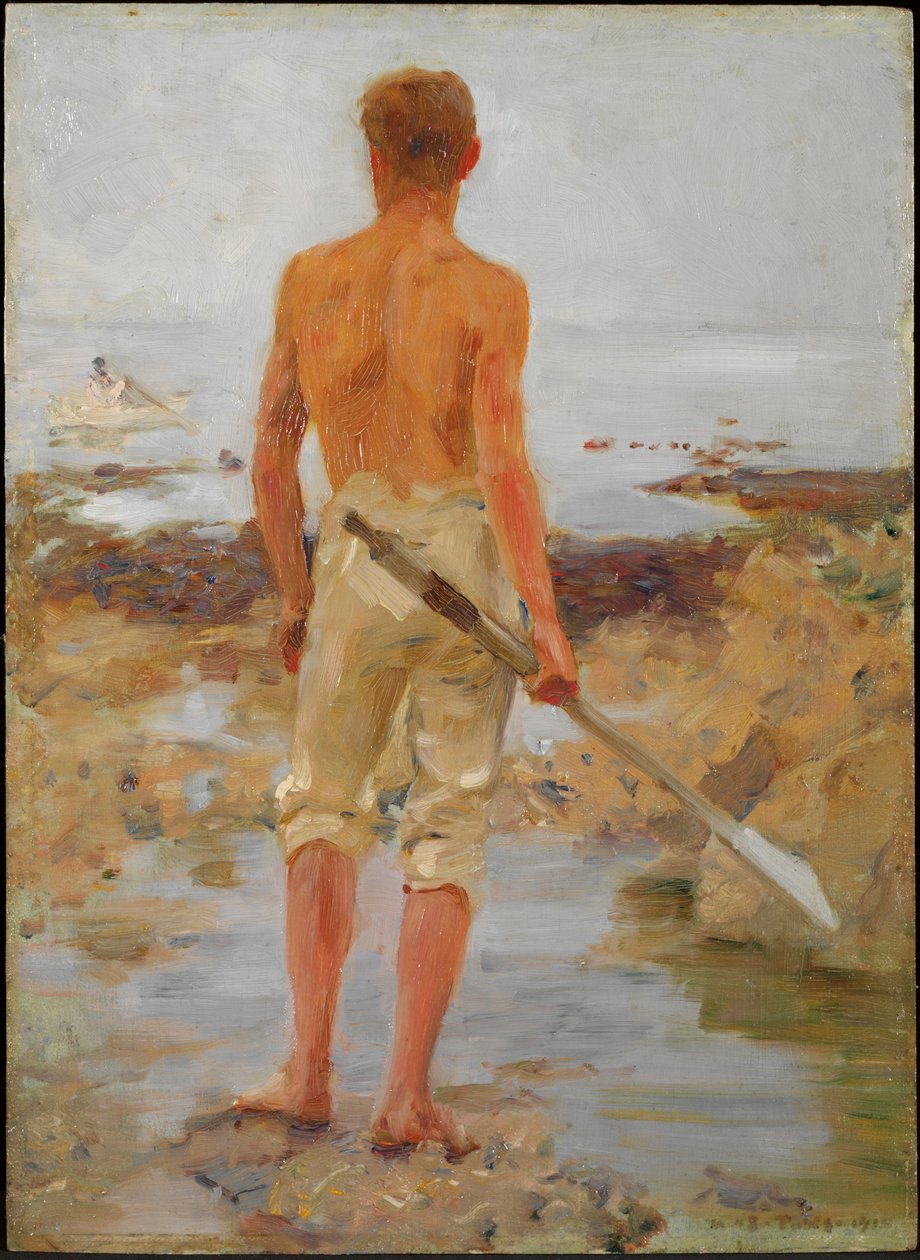 En pojke med en åra av Henry Scott Tuke