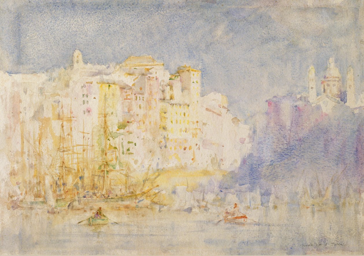 Genua, 1912 (toalett på papper) av Henry Scott Tuke