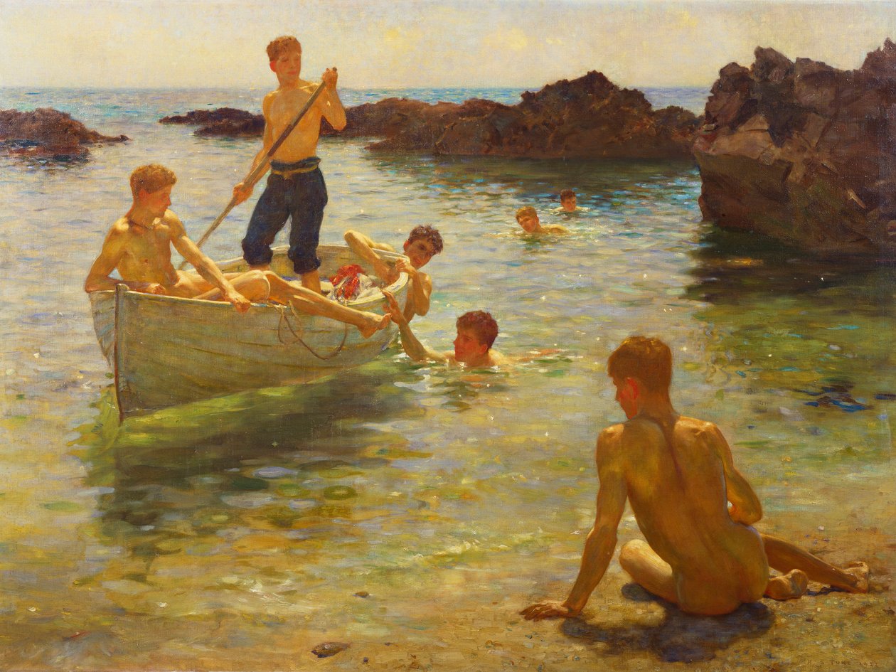 Morgonprakt, 1922 av Henry Scott Tuke