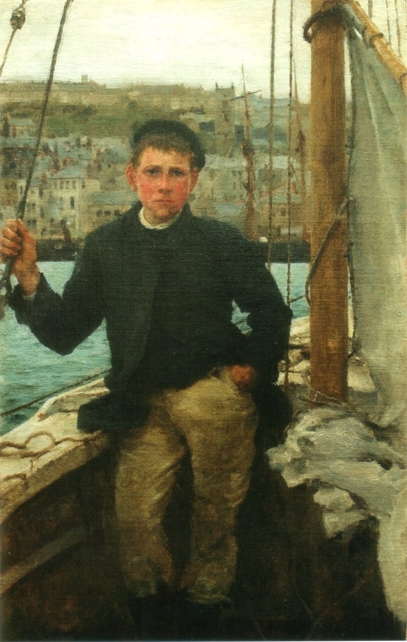 Porträtt av Jack Rolling av Henry Scott Tuke