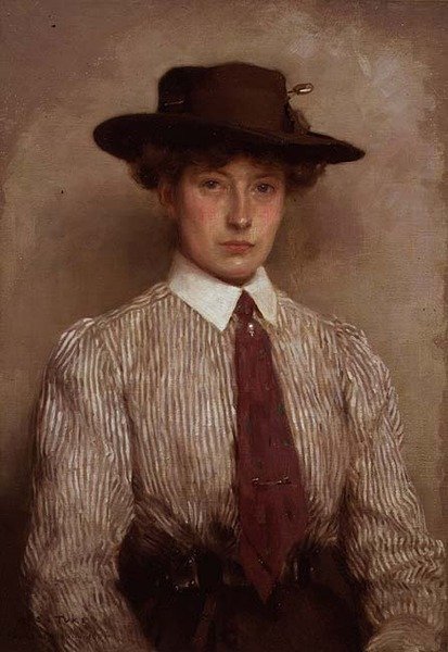 Porträtt av fru Hamilton av Henry Scott Tuke