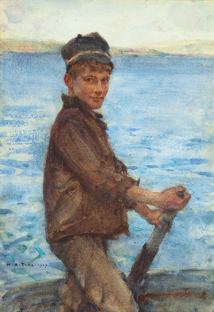 Styra Punten, 1909 av Henry Scott Tuke