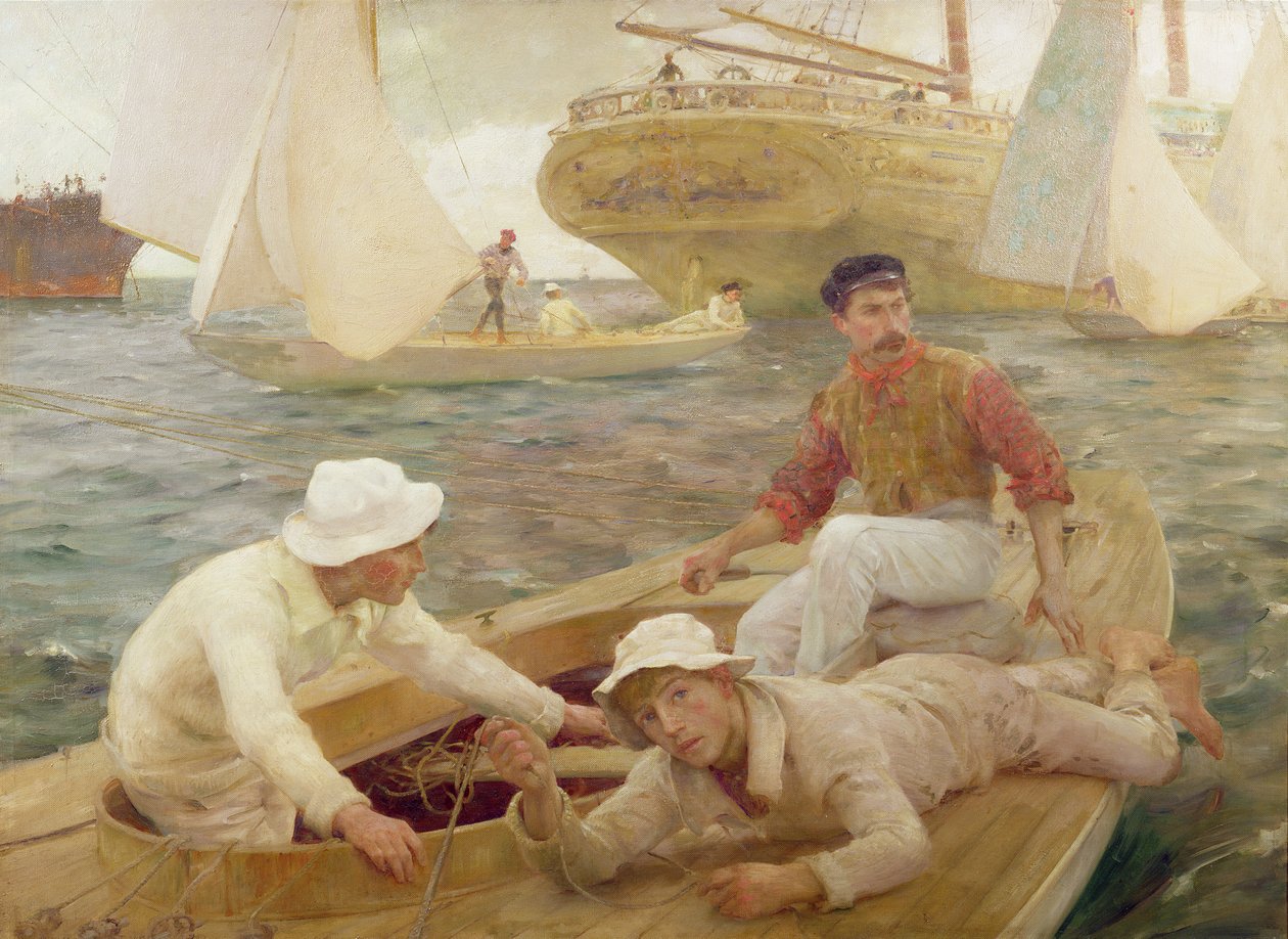 Hemgång, 1902 av Henry Scott Tuke