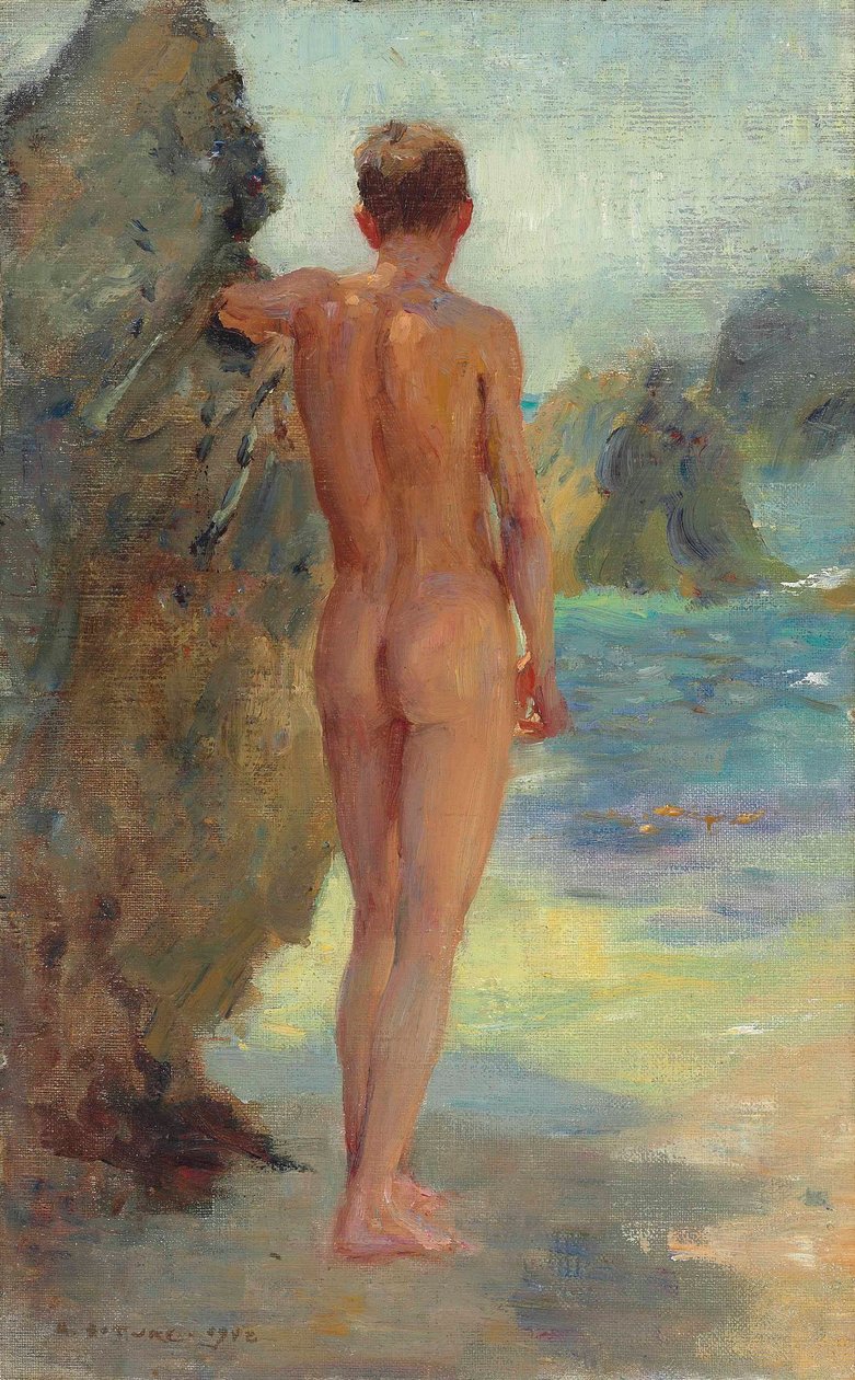 Badaren, 1912 av Henry Scott Tuke