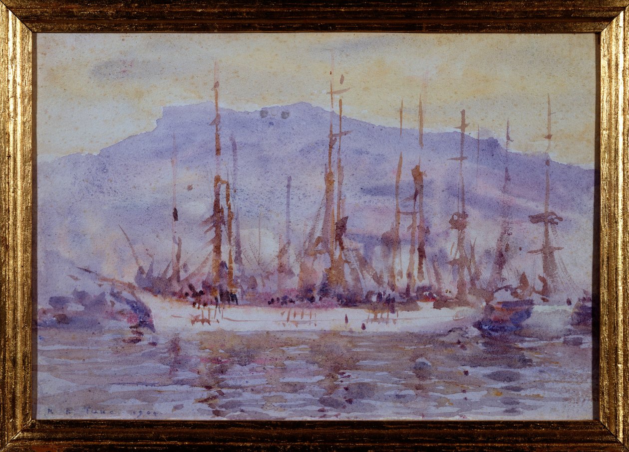 Tre mästare, Falmouth, 1904 av Henry Scott Tuke