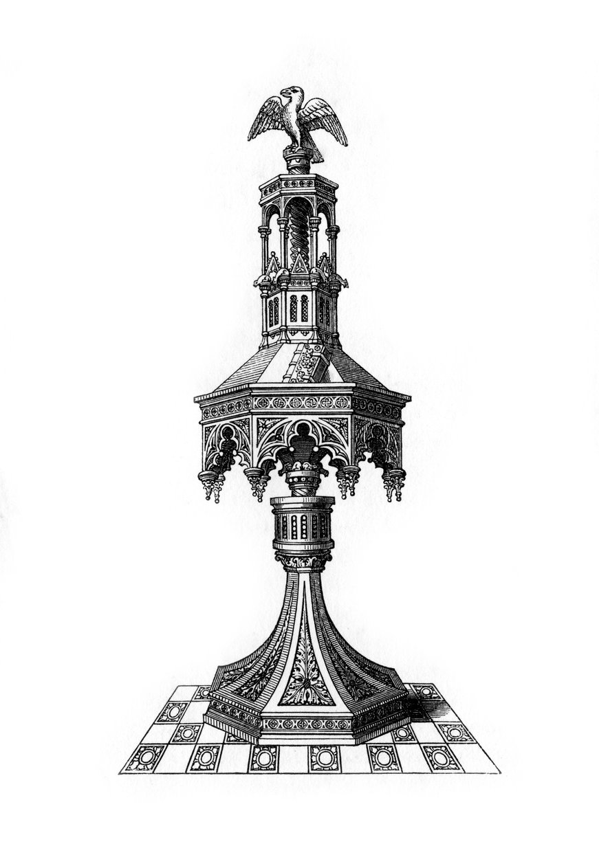 Talarstol, c1400-talet, 1843. av Henry Shaw