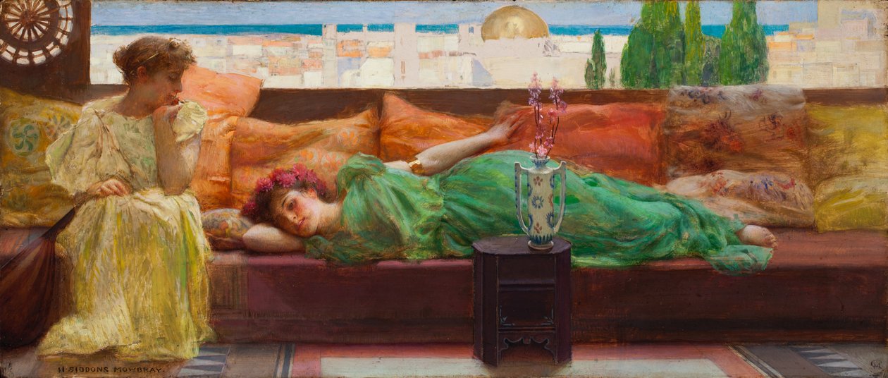 Repose  av Henry Siddons Mowbray